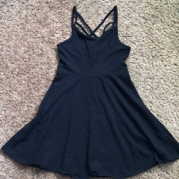 PINK Victoria's Secret Dresses & Skirts - Black strappy skater dress